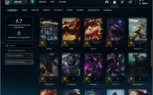 Conta ferro 4 com 3 skins e 31 champs