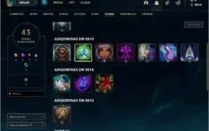 Conta ferro 4 com 3 skins e 31 champs