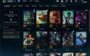 Conta ouro 2 com 23 Champs e 2 Skins + 12 Fragmentos