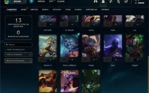 Conta ouro 2 com 23 Champs e 2 Skins + 12 Fragmentos