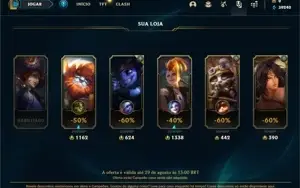 Conta ouro 2 com 23 Champs e 2 Skins + 12 Fragmentos