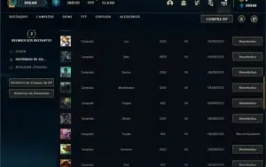 Conta ouro 2 com 23 Champs e 2 Skins + 12 Fragmentos