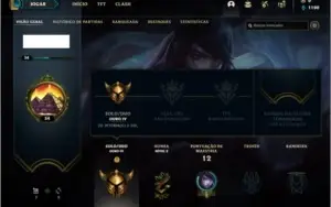 Conta ouro 4 baratinha com 1 skin e 25 champs