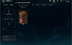 Conta ouro 4 baratinha com 1 skin e 25 champs