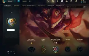 Conta Unranked com 27 Champs e 8 Skins + 1 Fragmento