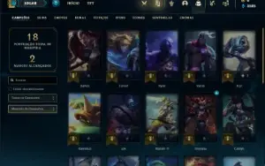 Conta Unranked com 27 Champs e 8 Skins + 1 Fragmento