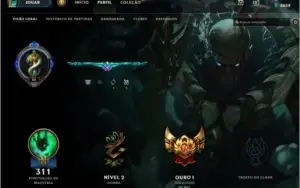 CONTA GOLD I / 57 SKINS /123 CAMPEÕES