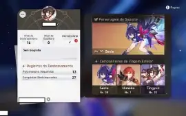 Conta nivel 16 com Seele e Himeko - Honkai Star Rail