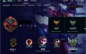 Conta Platina IV League of Legends