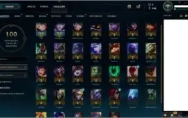 Conta no LOL Prata, ou gold.