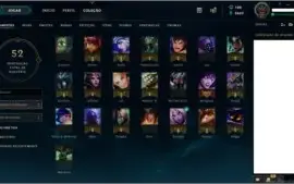 Conta no LOL Prata, ou gold.