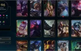 Conta league of legends, desde a season 4 (197 skins)