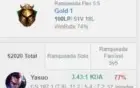 CONTA PLAT 2 LOL