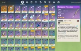 Conta Genshin Impact Ar49 Nilou E Emilie + Armas Assinaturas