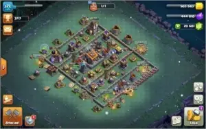 Clash of Clans CV 13 bastante upado e mais de 20.600 gemas.