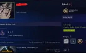CONTA DE CSGO RARA 7 MEDALHAS ANTIGAS (ÚNICA)
