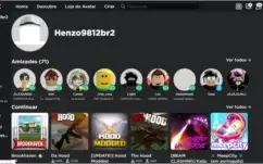conta roblox 1k de robux gastos