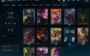 CONTA LOL LV 316 COM 110 SKINS