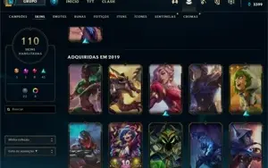 CONTA LOL LV 316 COM 110 SKINS