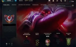 CONTA LOL LV 316 COM 110 SKINS
