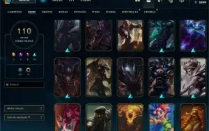 CONTA LOL LV 316 COM 110 SKINS