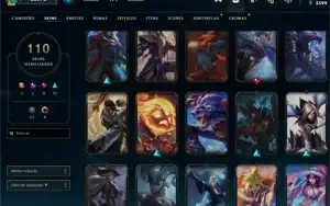 CONTA LOL LV 316 COM 110 SKINS