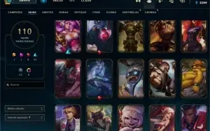 CONTA LOL LV 316 COM 110 SKINS