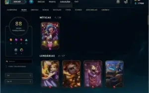 Conta Unranked 88 Skins (Graves Vitorioso, Maokai Vitorioso)