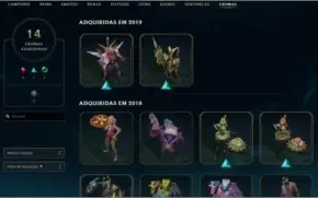Conta platina 2 com 230 Skins