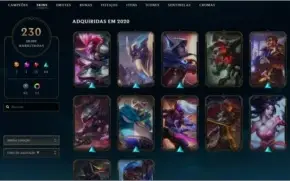 Conta platina 2 com 230 Skins