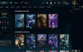 Conta League of Legends nível 625 com diversas skins