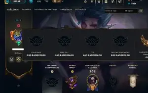 Unranked com 100 Champs e 56 Skins ( ADC / MID / JG )