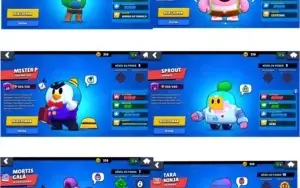 Conta Brawl Stars, skin bibi heróica.