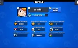Conta Brawl Stars, skin bibi heróica.