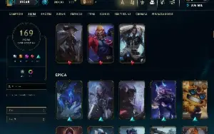 Conta De Lol/Full Acesso/Honra 5 /169(19) Skins/Level 719/