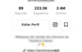 Conta no Tiktok com mais de 220k