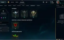 Gold 1, todos os champ, 75 skins(ultimate ezreal) MMR alto