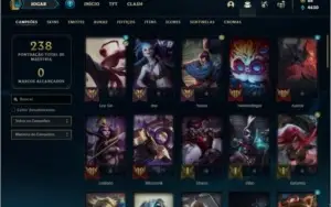 Conta prata 3 com 11 skins e 56 champs