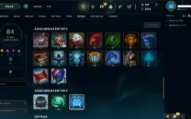 ⭐ Conta RARA LOL LVL 34 |94 Campeões|52 Skins|UNRANKED 2011