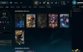 ⭐ Conta RARA LOL LVL 34 |94 Campeões|52 Skins|UNRANKED 2011