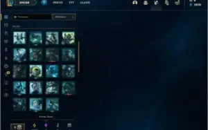 Conta diamante 4 com 1 skin e 27 champs