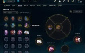 Conta diamante 4 com 1 skin e 27 champs