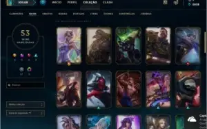 CONTA MAIN LEAGUE OF LEGENDS -GOLD V-