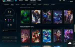 CONTA MAIN LEAGUE OF LEGENDS -GOLD V-