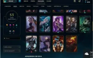 CONTA MAIN LEAGUE OF LEGENDS -GOLD V-