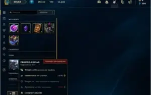 Conta platina 1 com 4 skins e 27 champs