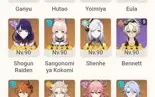 Genshin conta todos 4* + quase todos 5* + 30 tiros