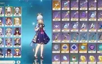 🔴AR 49 ⭐ Ayaka, Ganyu, Shenhe, Diluc, Keqing 5 + Arma 5 ⭐🔴