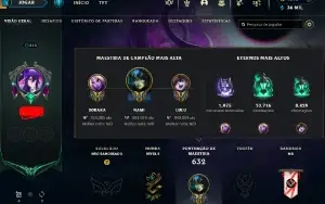 Conta Lol 413 Skins - Lv 818 - Varias Prestígios + 1600 Rp