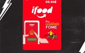 IFood Card: 50 reais - Cartão Presente Digital